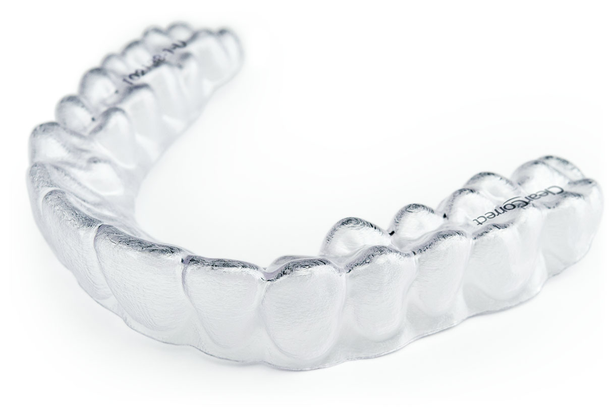 ClearCorrect plastic aligners.